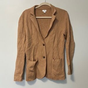 J. Crew Camel Knit Blazer